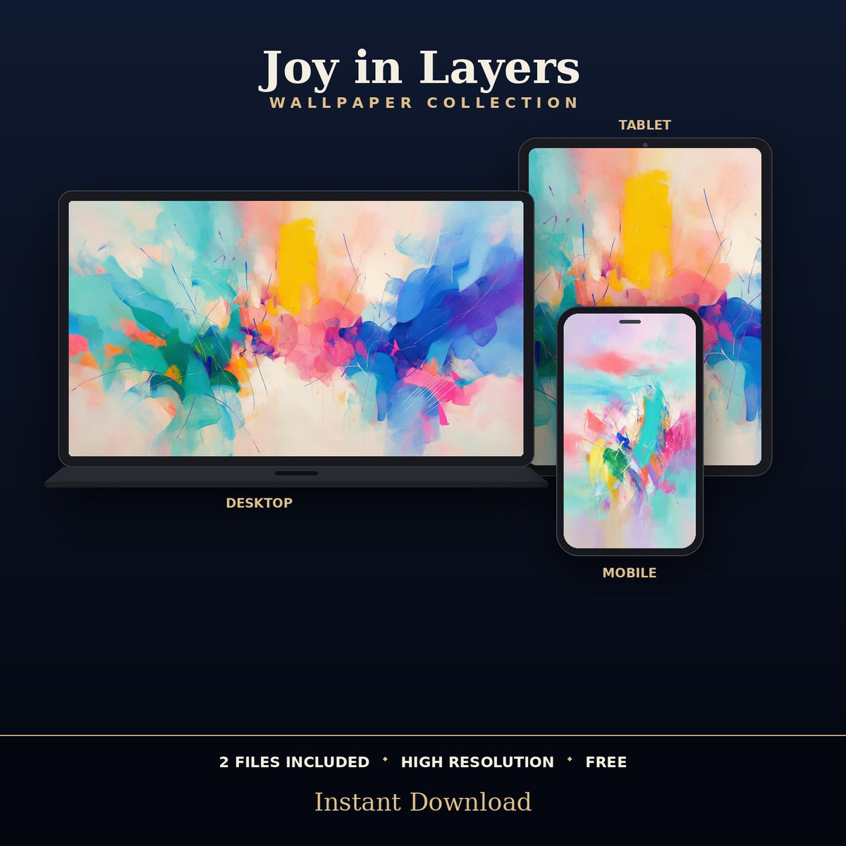 4K Joy in Layers | Free Digital Download