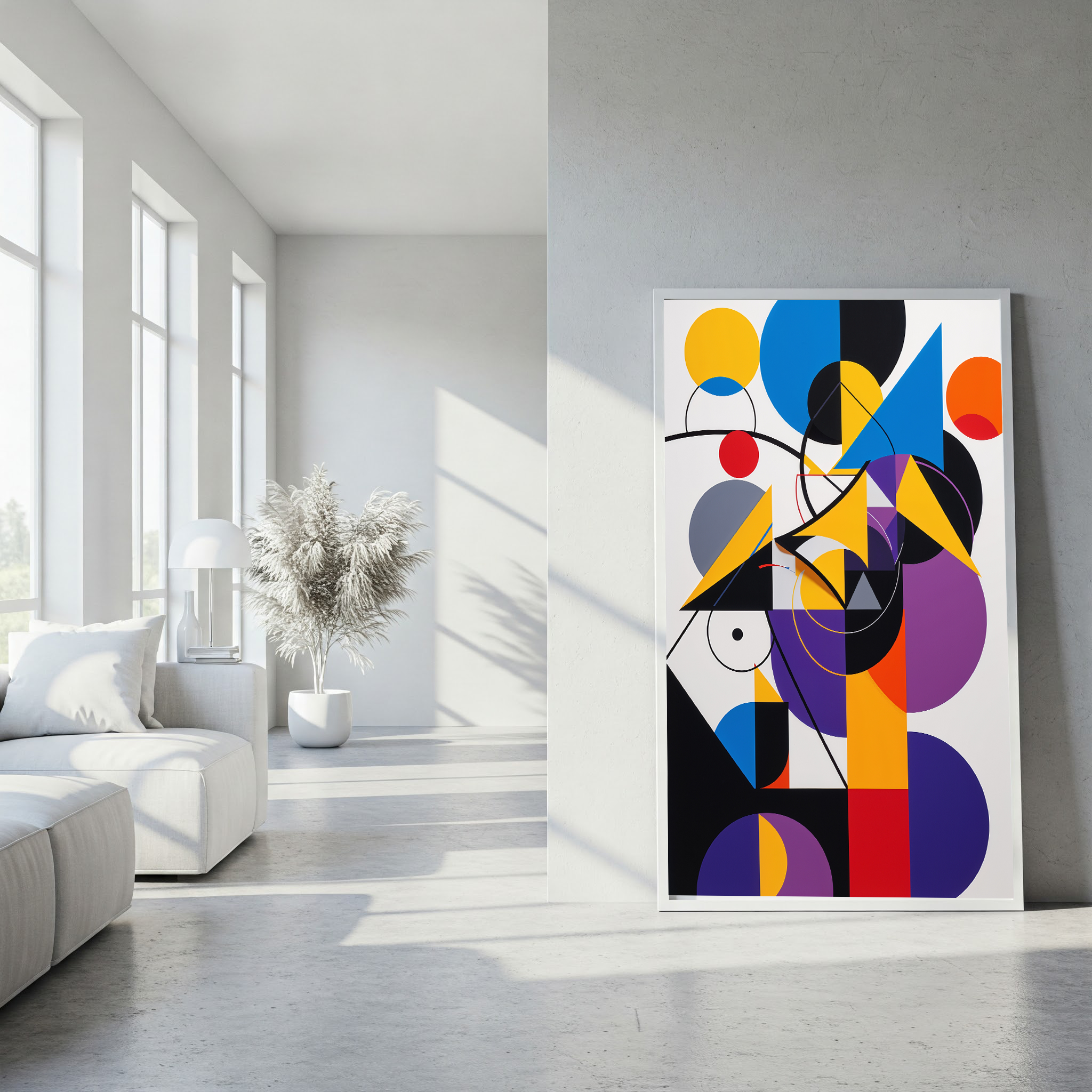 Abstract Geometric Bauhaus Modern Art Print | Digital Download