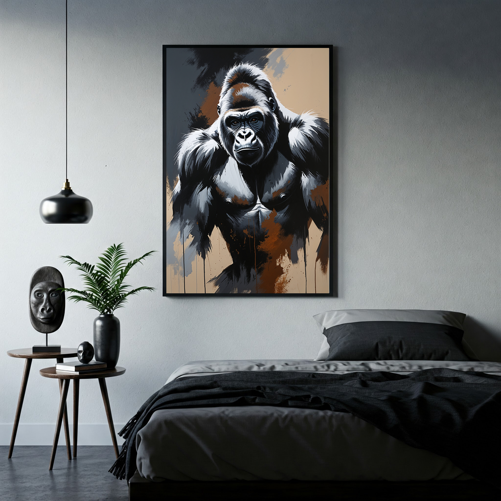 Abstract Gorilla Wall Art | Digital Download