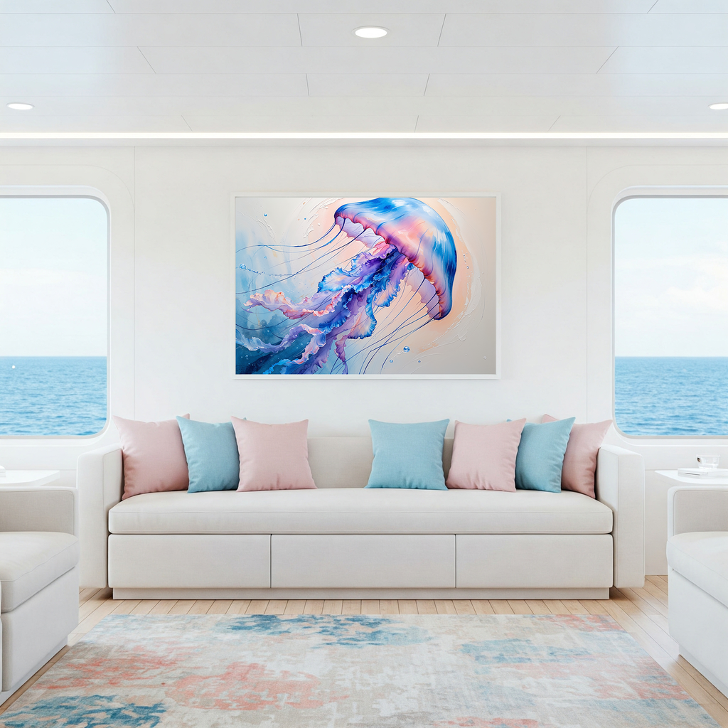 Abstract Jellyfish II Art Print | Digital Download