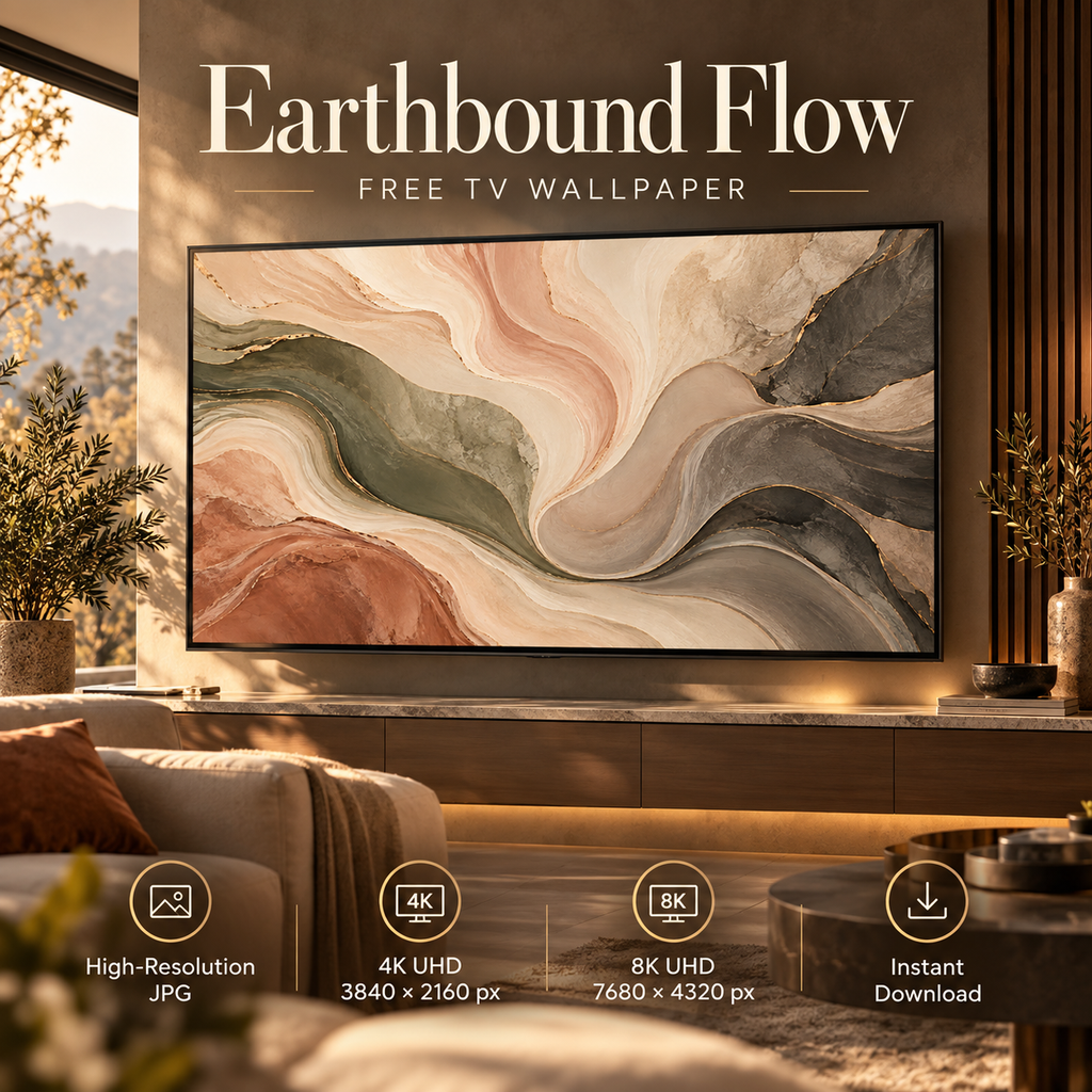 Earthbound Flow – Free 4K & 8K TV Wallpaper