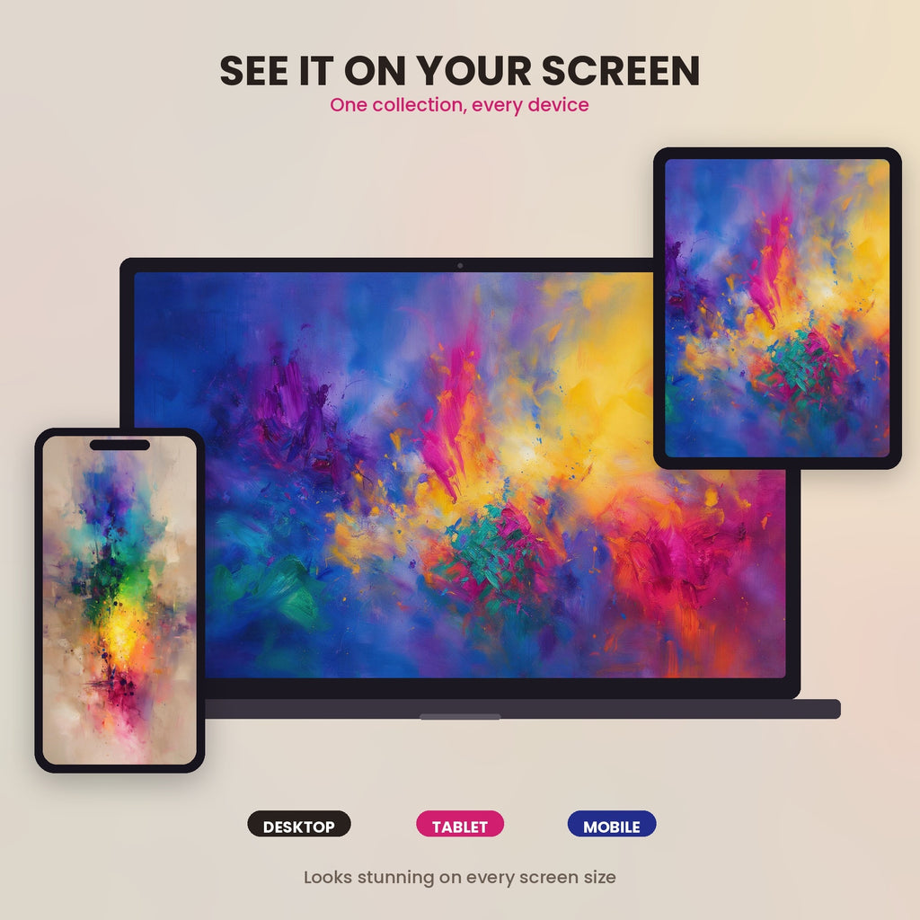 Spectrum Within high-resolution digital background with rich gradient colors
