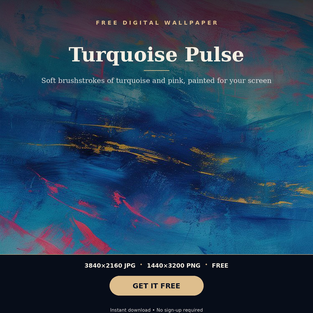 Turquoise Pulse instant download wallpaper preview