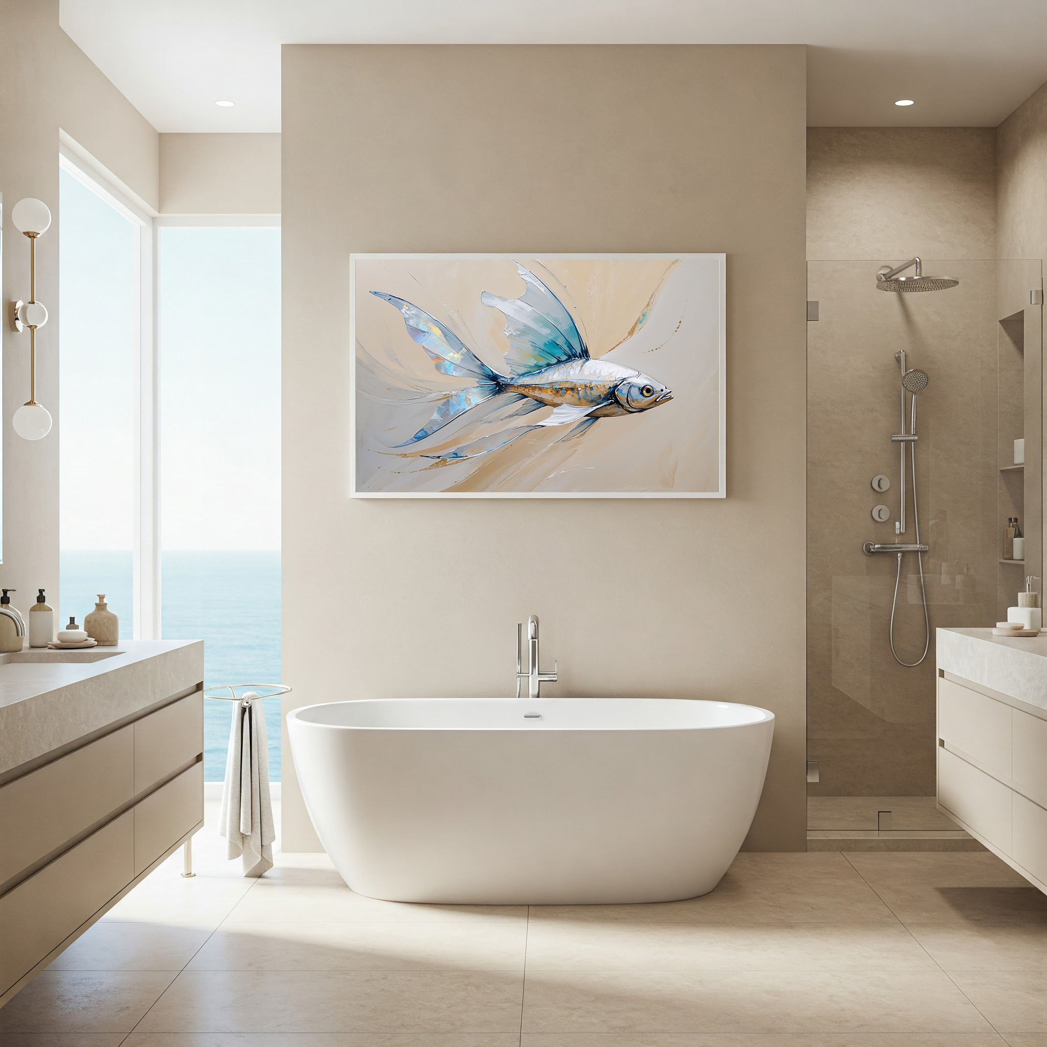 Abstract Goldfish Art Print | Digital Download