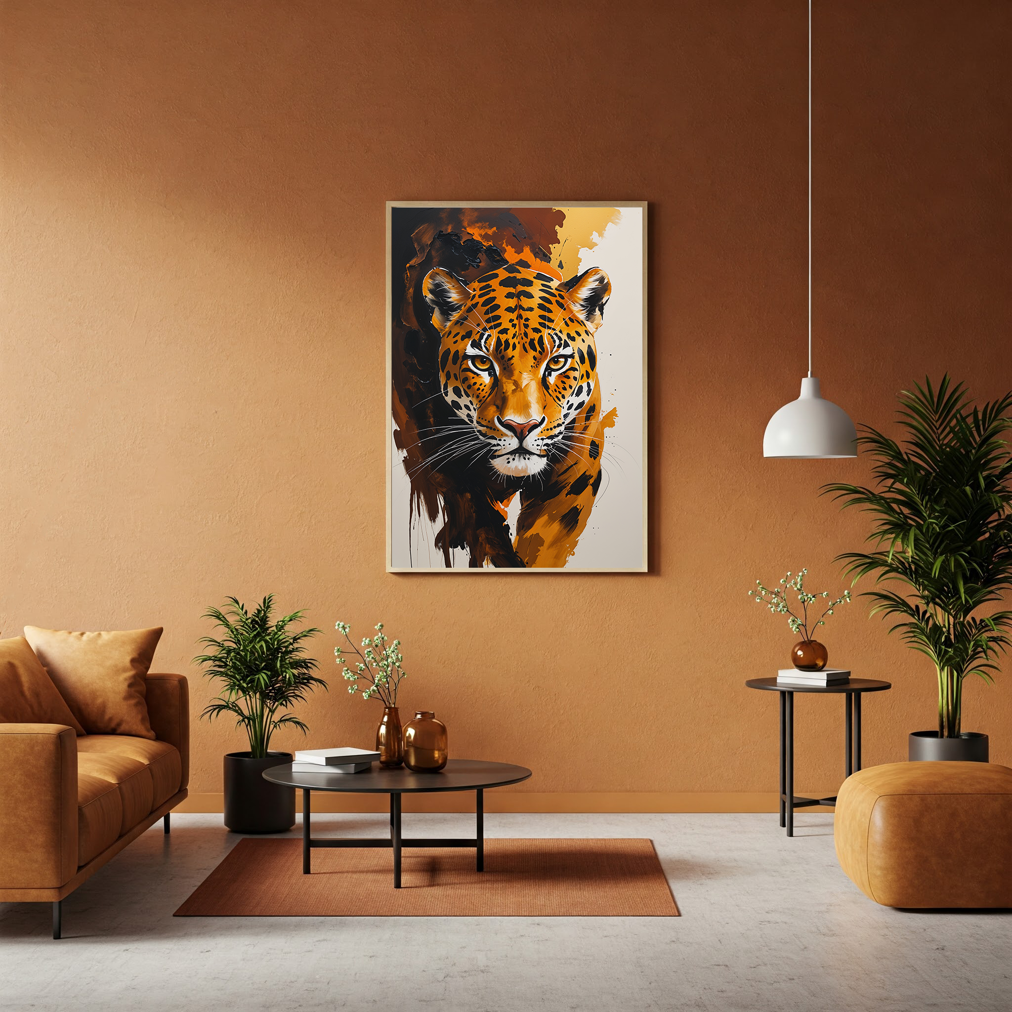 Abstract Jaguar Wall Art | Digital Download