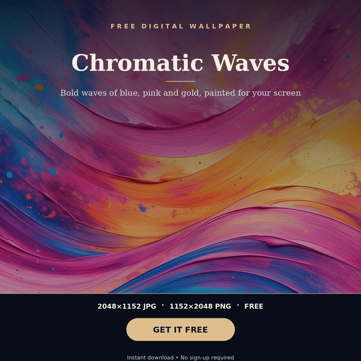 4K Chromatic Waves | Free Digital Download