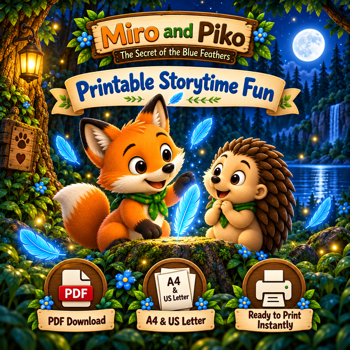 Miro and Piko — The Secret of the Blue Feathers — Miro’s Adventures Book 4