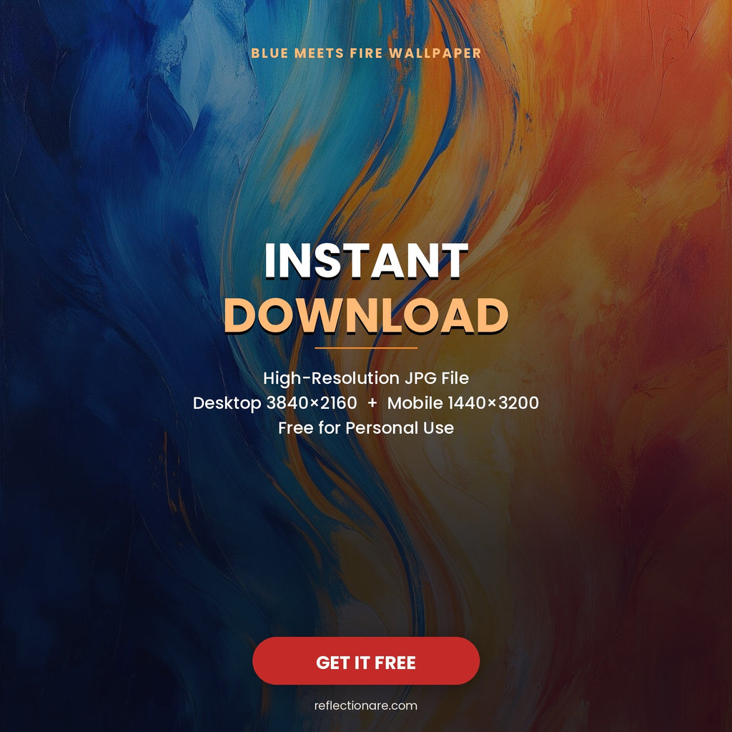 4K Blue Meets Fire | Free Digital Download