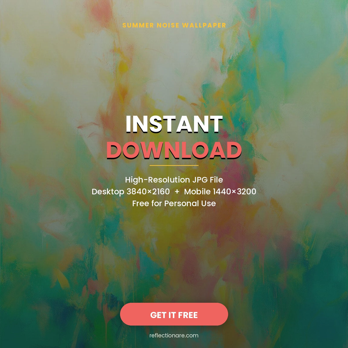 Summer Noise instant download wallpaper preview
