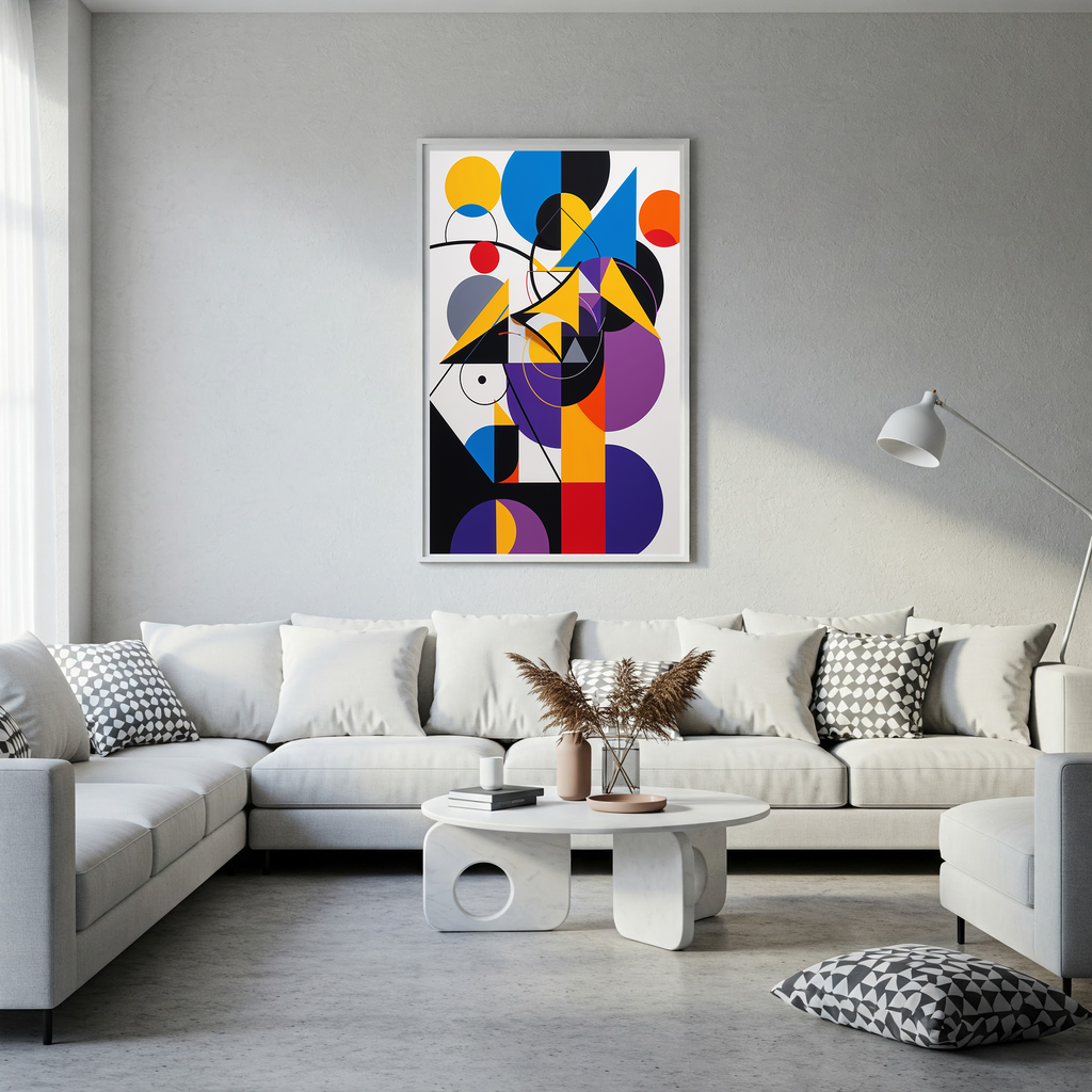 Abstract Geometric Bauhaus Modern Art Print | Digital Download