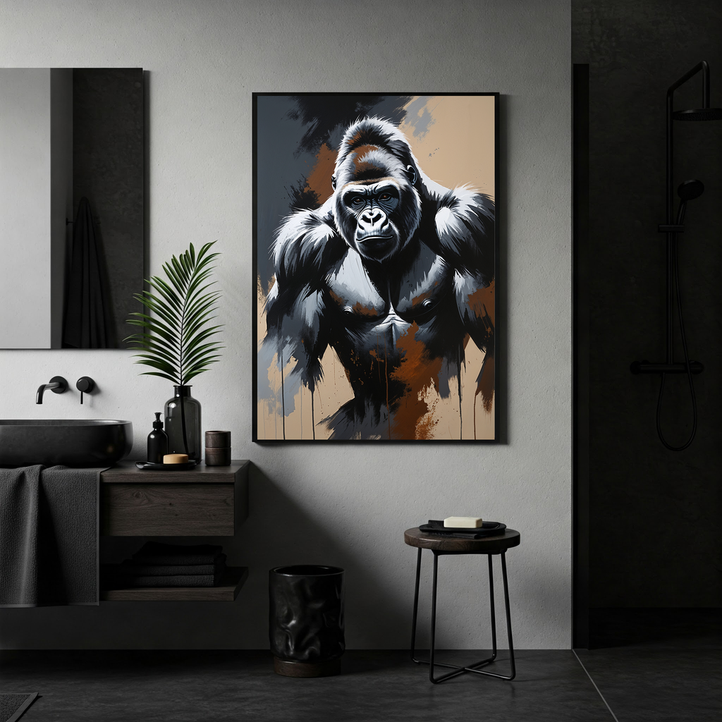 Abstract Gorilla Wall Art | Digital Download
