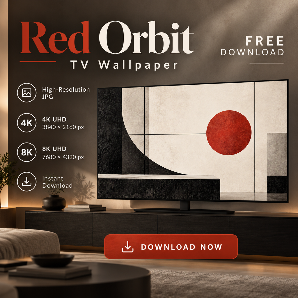 Red Orbit – Free 4K & 8K TV Wallpaper