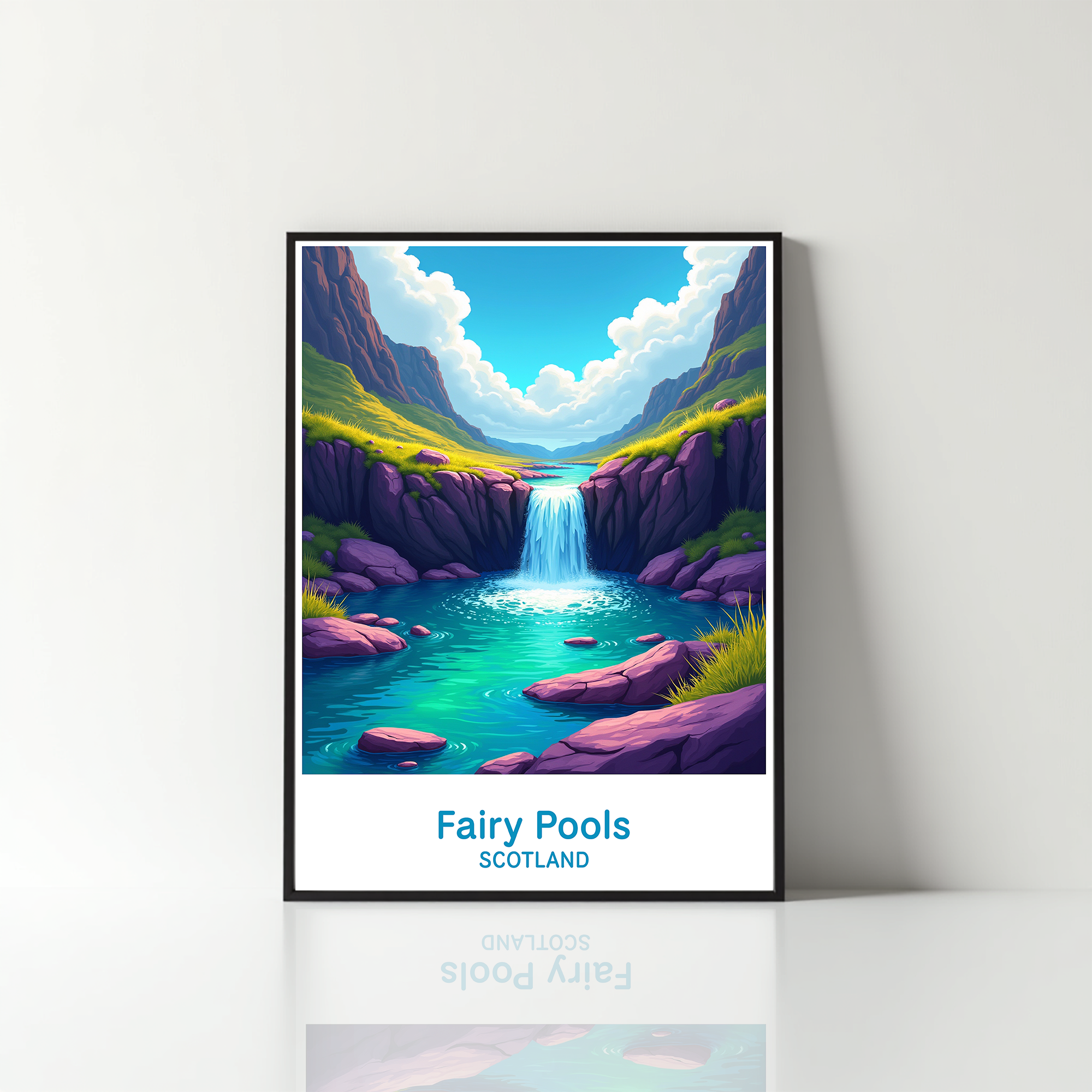 Fairy Pools Scotland Landscape Art Print | Digital Download