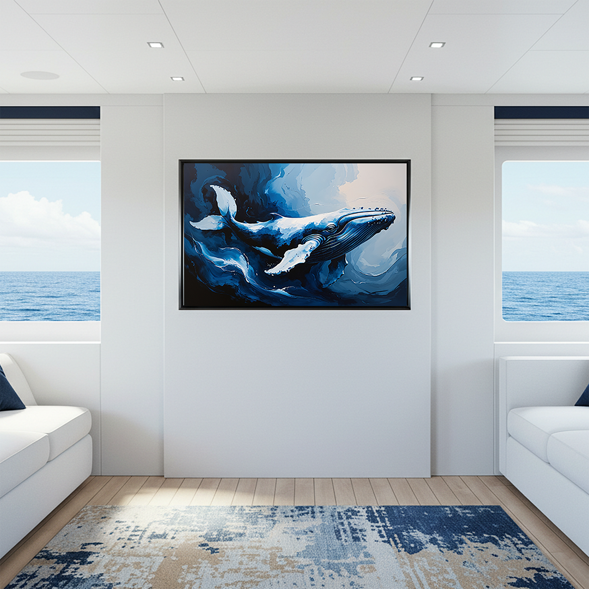 Abstract Humpback Whale Art Print | Digital Download