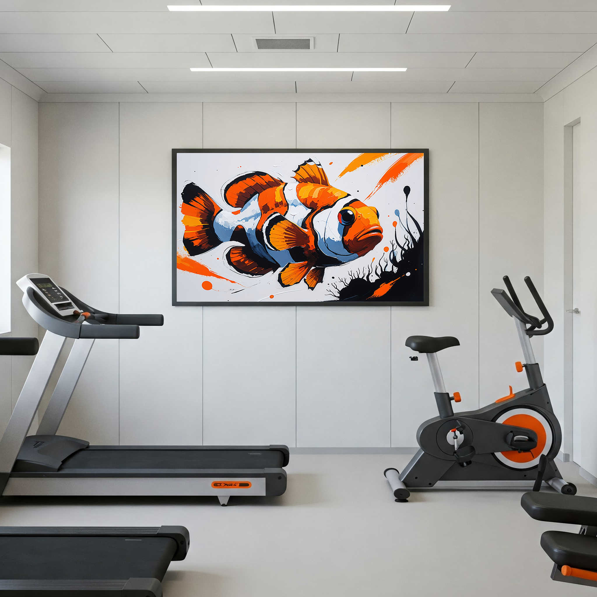 Abstract Clownfish II Art Print | Digital Download
