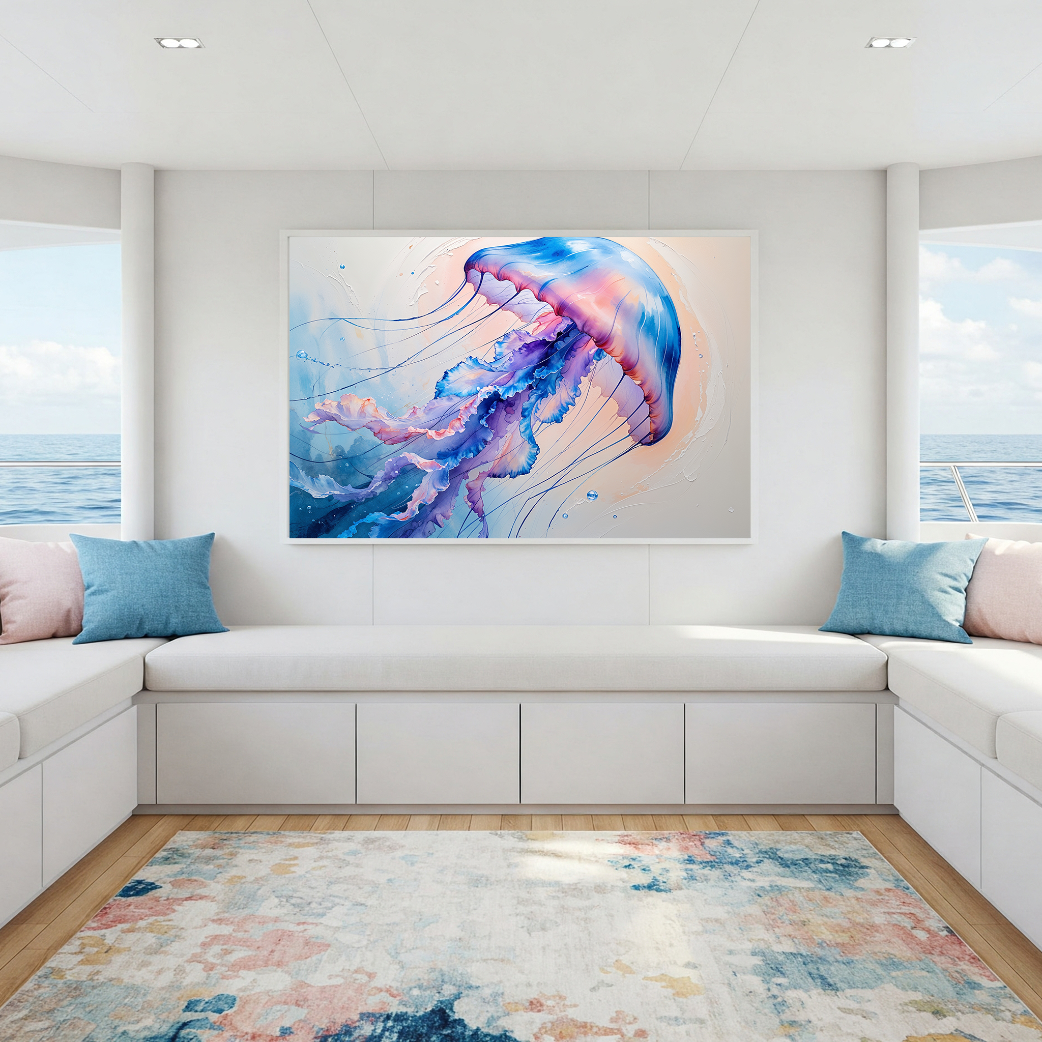 Abstract Jellyfish II Art Print | Digital Download