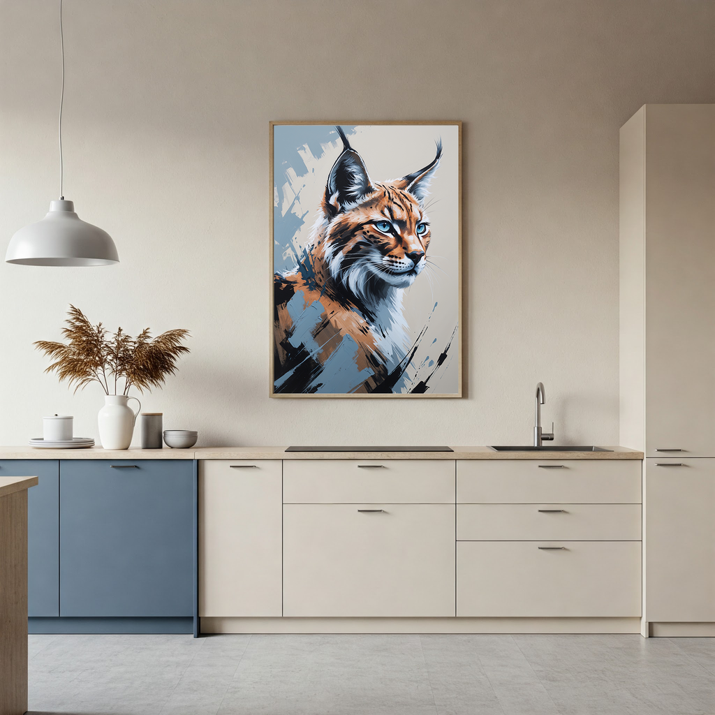 Abstract Lynx Wall Art | Digital Download