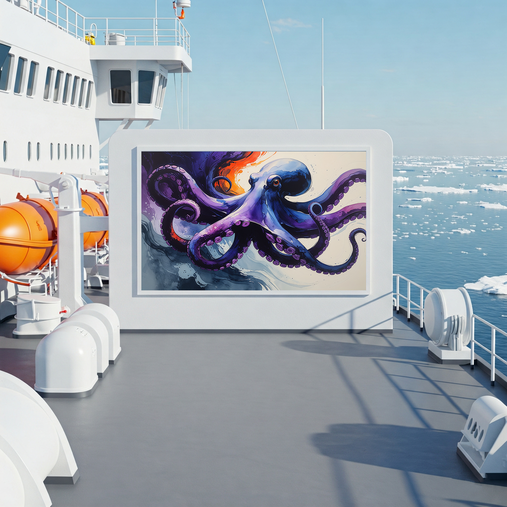 Colorful Watercolor Octopus Wall Art | Digital Download