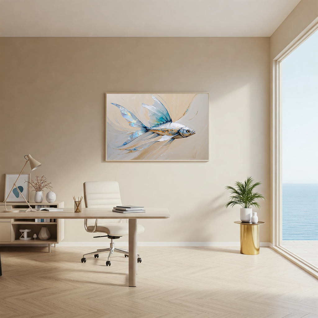 Abstract Goldfish Art Print | Digital Download