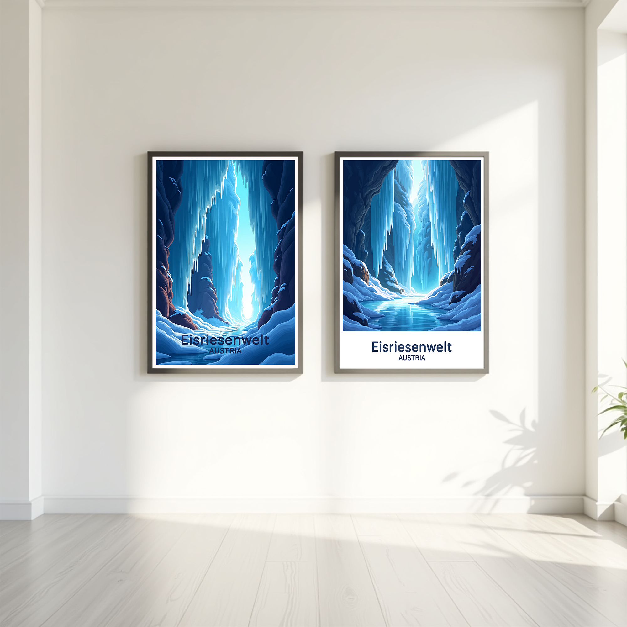 Eisriesenwelt Austria Digital Print | Giant Ice Cave Art