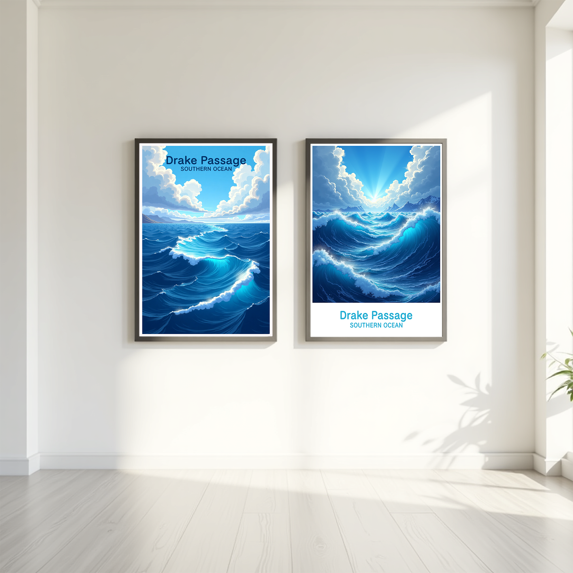 Drake Passage Southern Ocean Digital Print | Nautical Landscape Art