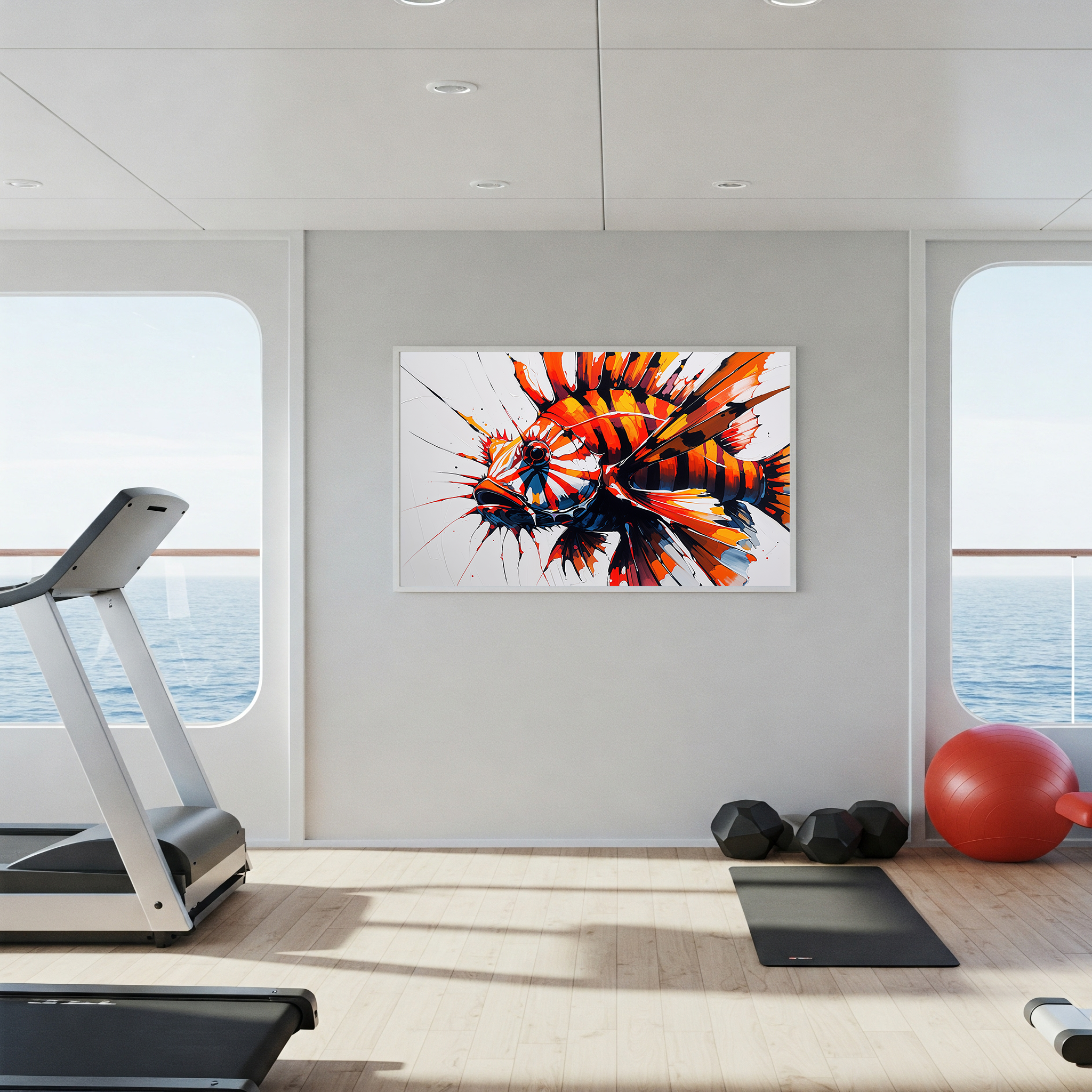 Abstract Lionfish II Art Print | Digital Download