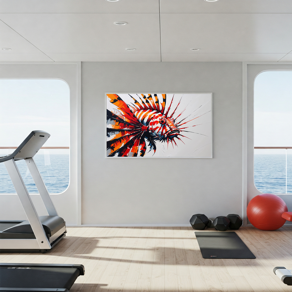 Abstract Lionfish Art Print | Digital Download