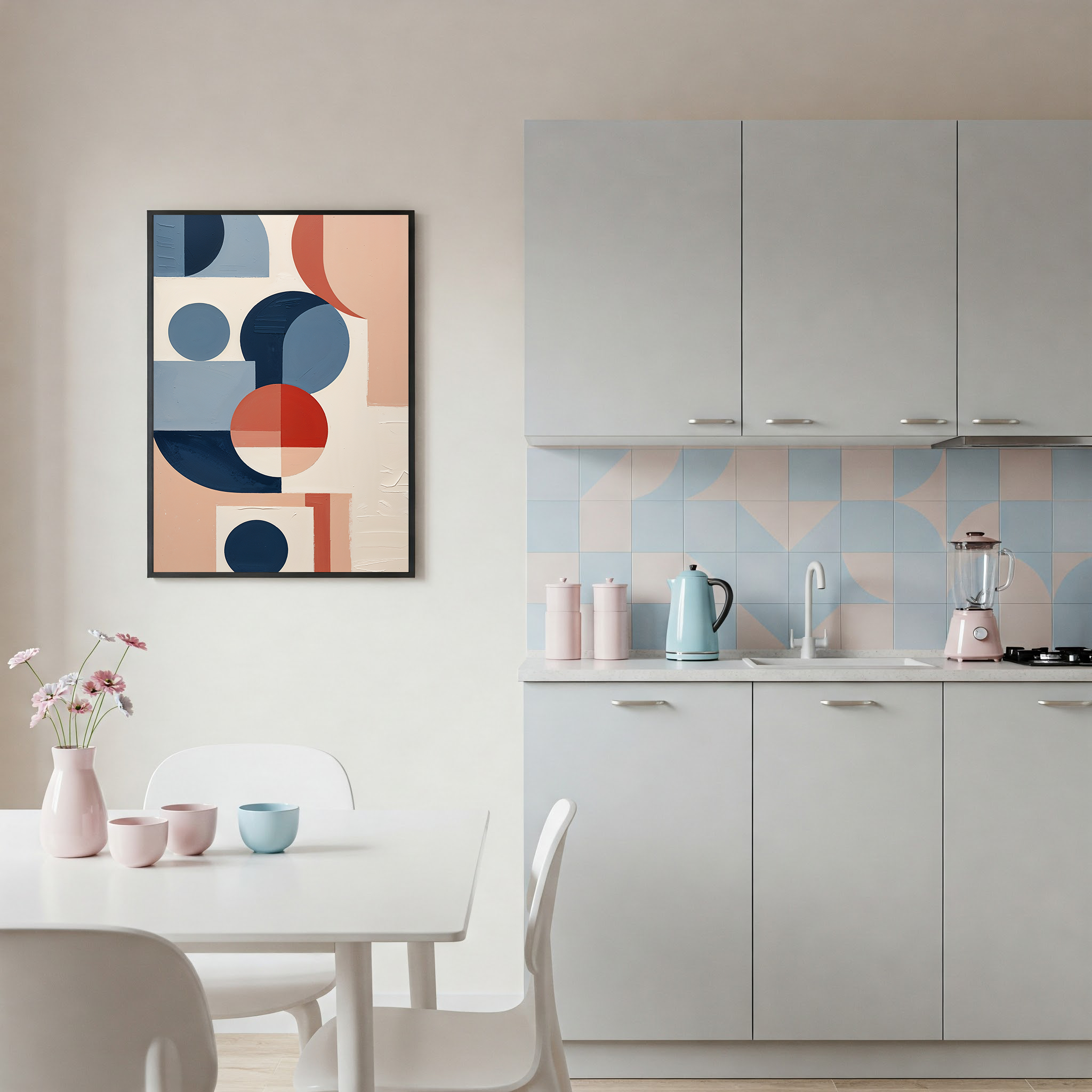Abstract Geometric Harmony Modern Art Print | Minimalist Decor