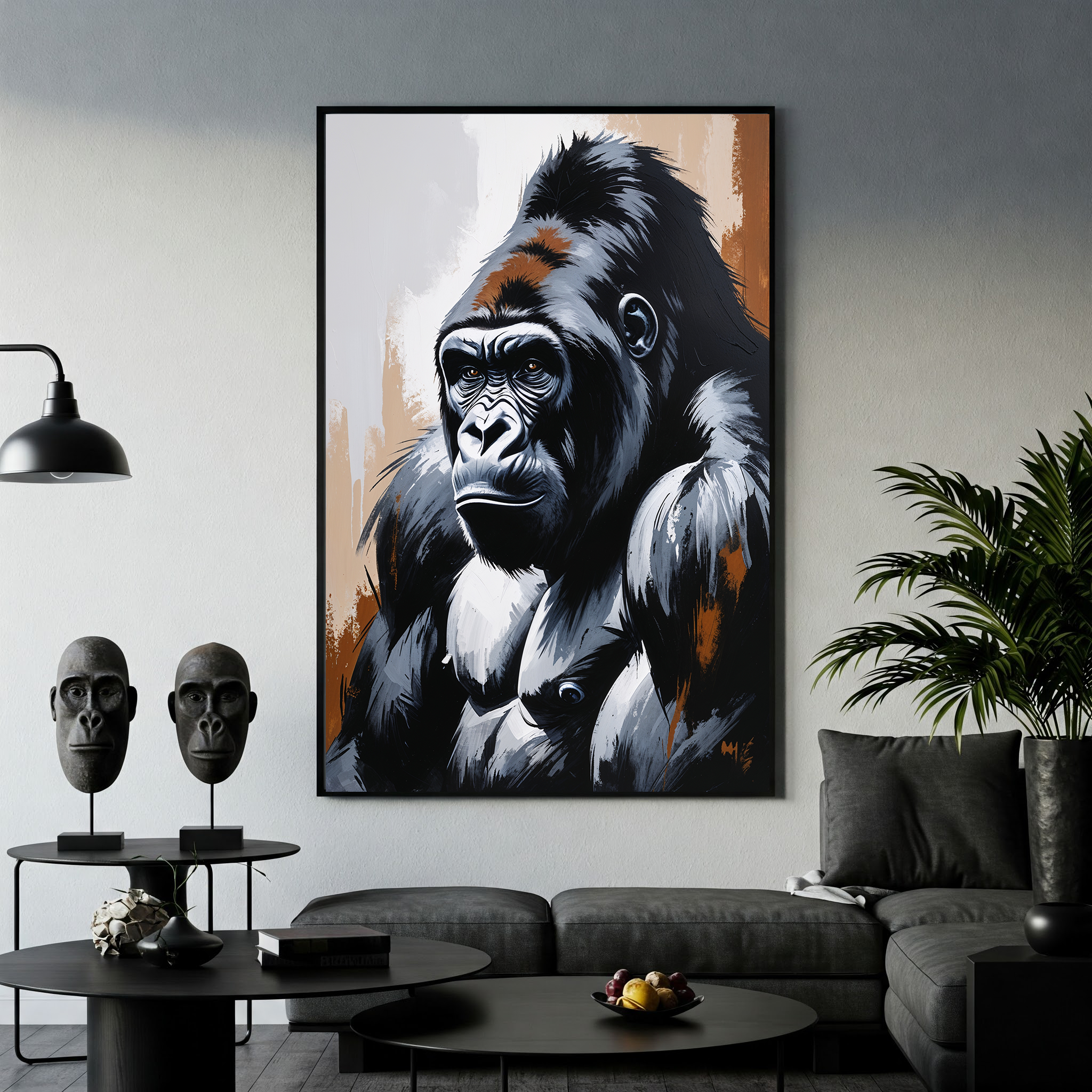 Abstract Gorilla II Art Print | Digital Download