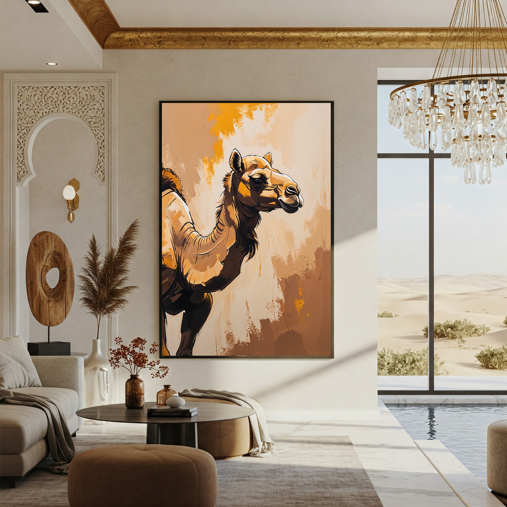 Abstract Camel Wall Art II | Digital Download
