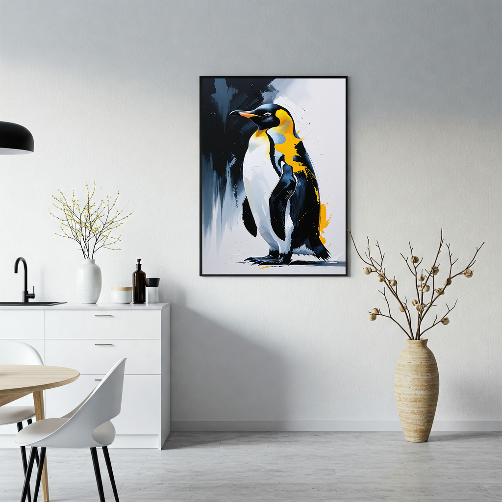 Abstract Penguin Wall Art Print | Digital Download