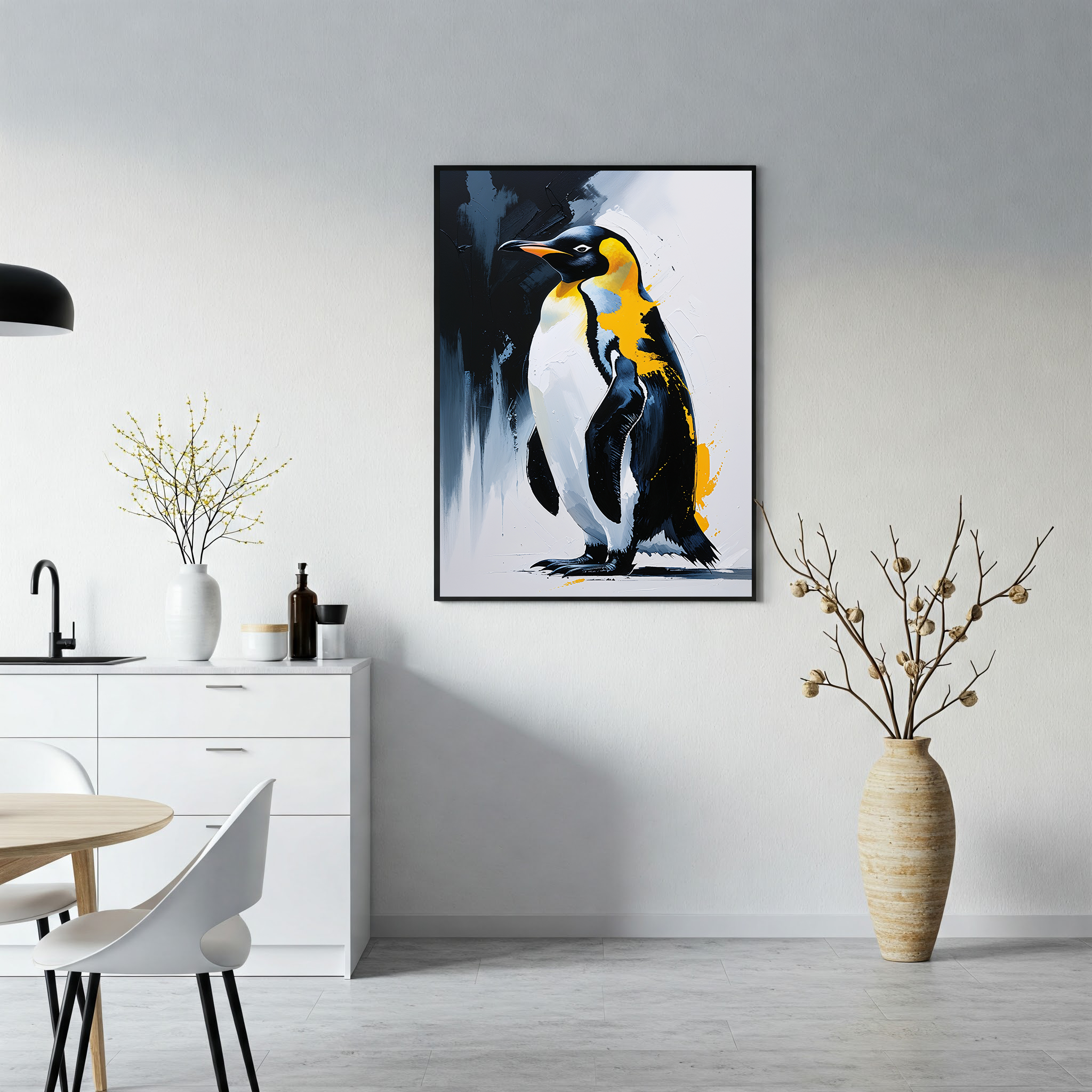 Abstract Penguin Wall Art Print | Digital Download