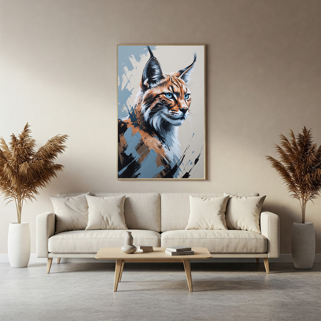Abstract Lynx Wall Art | Digital Download