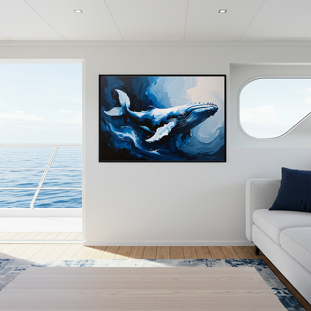Abstract Humpback Whale Art Print | Digital Download