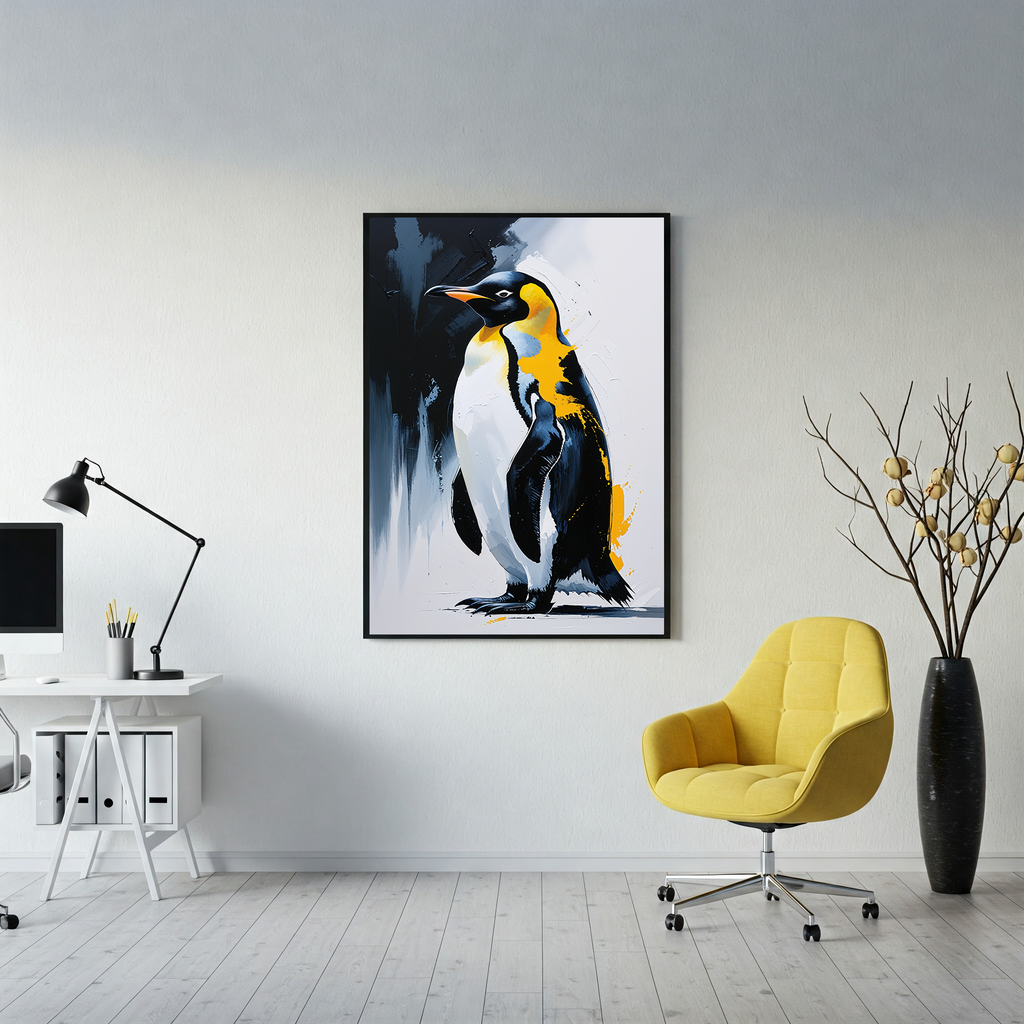 Abstract Penguin Wall Art Print | Digital Download