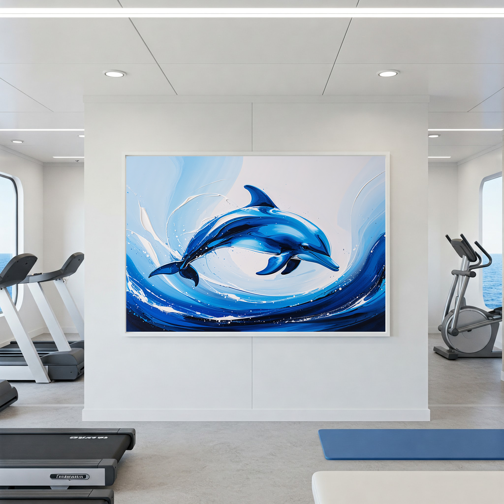 Abstract Dolphin Art Print | Digital Download