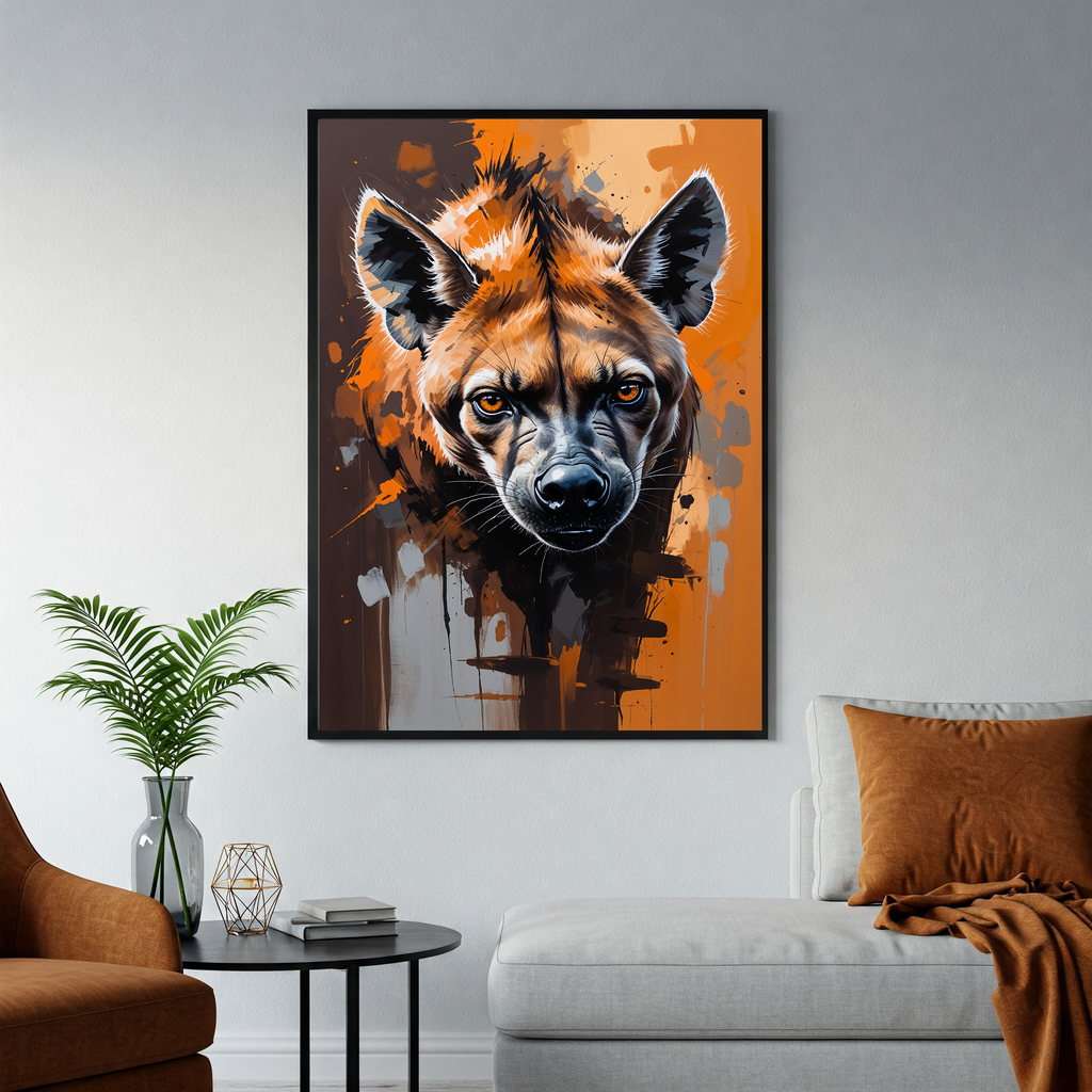 Abstract Hyena II Wall Art | Digital Download