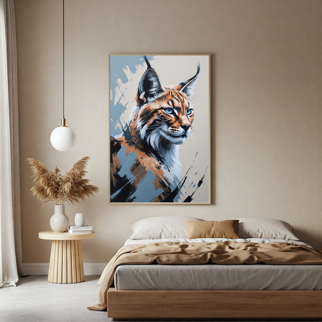 Abstract Lynx Wall Art | Digital Download