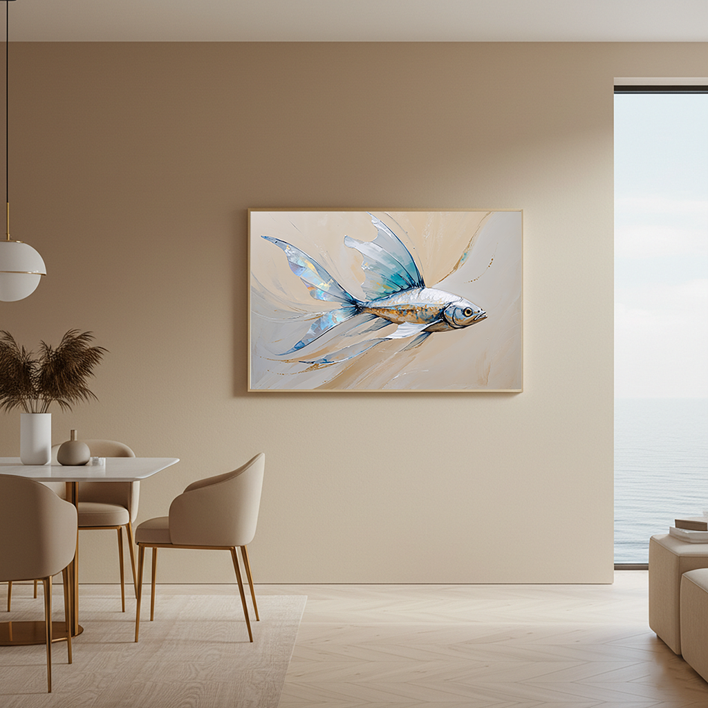 Abstract Goldfish Art Print | Digital Download