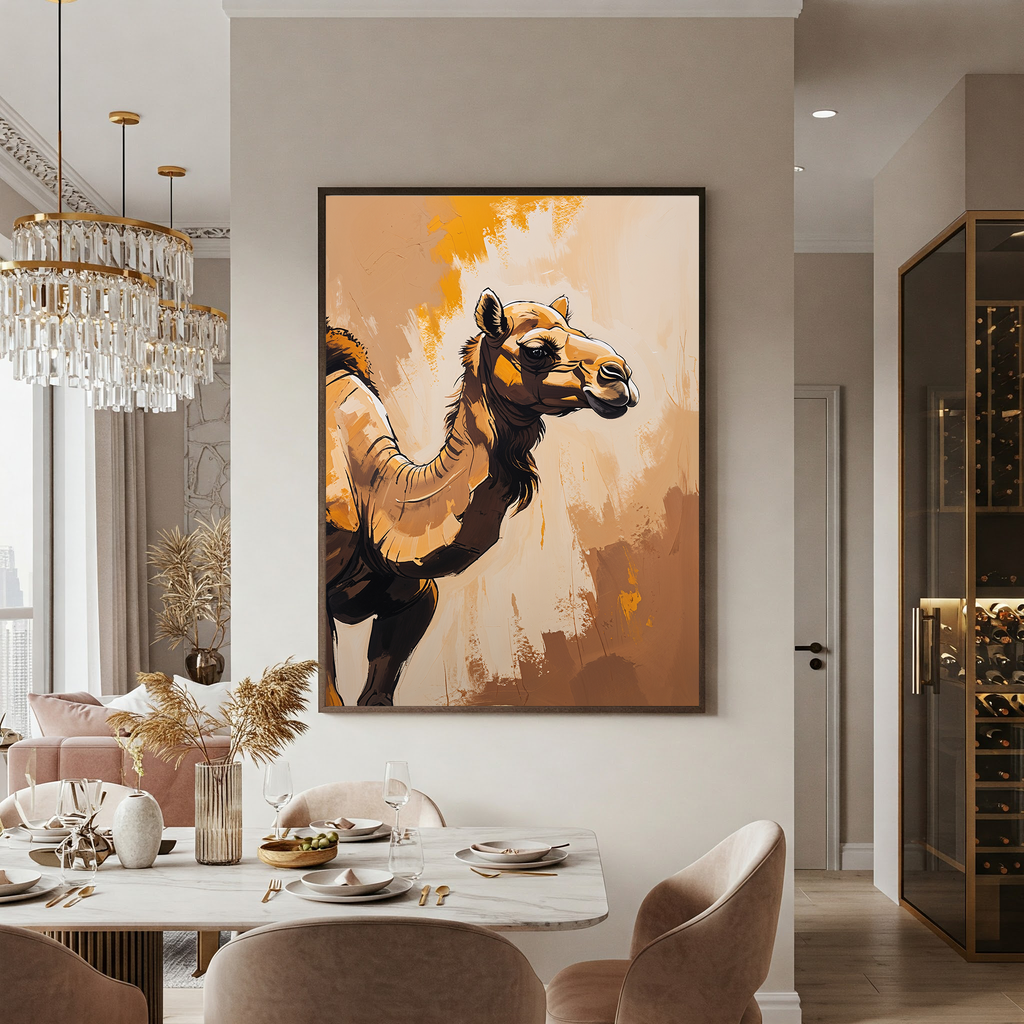 Abstract Camel Wall Art II | Digital Download