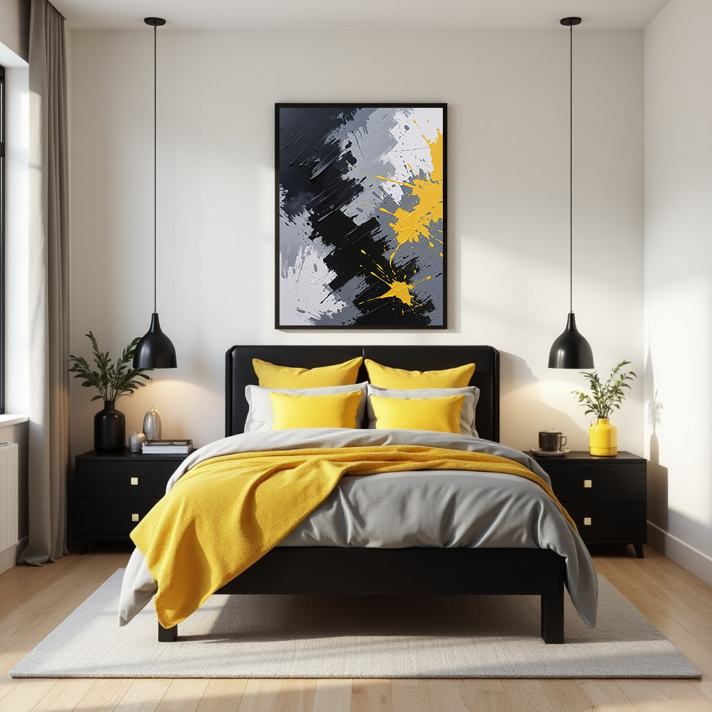Abstract Painted Chaos Canvas Art Print | Digital Download