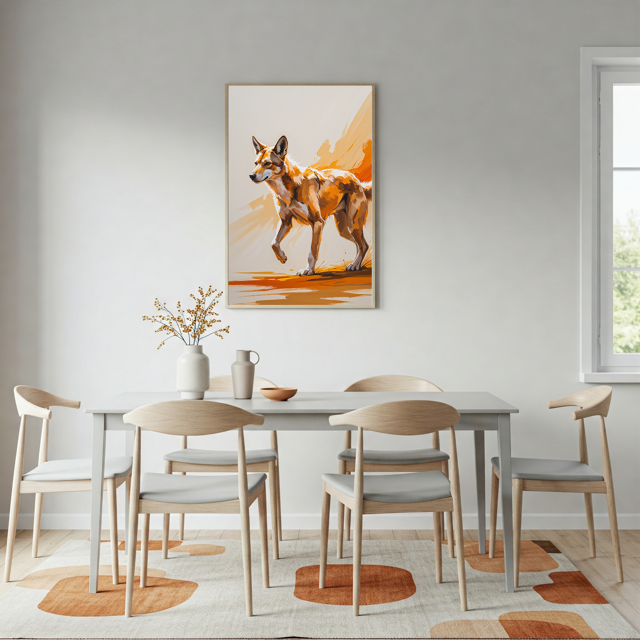 Abstract Dingo Wall Art | Digital Download