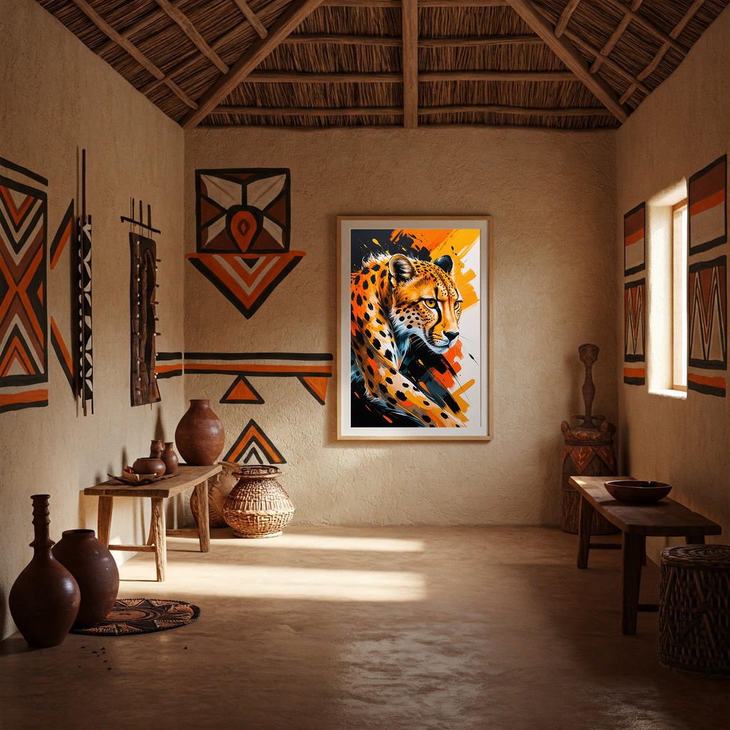 Abstract Cheetah Wall Art | Digital Download