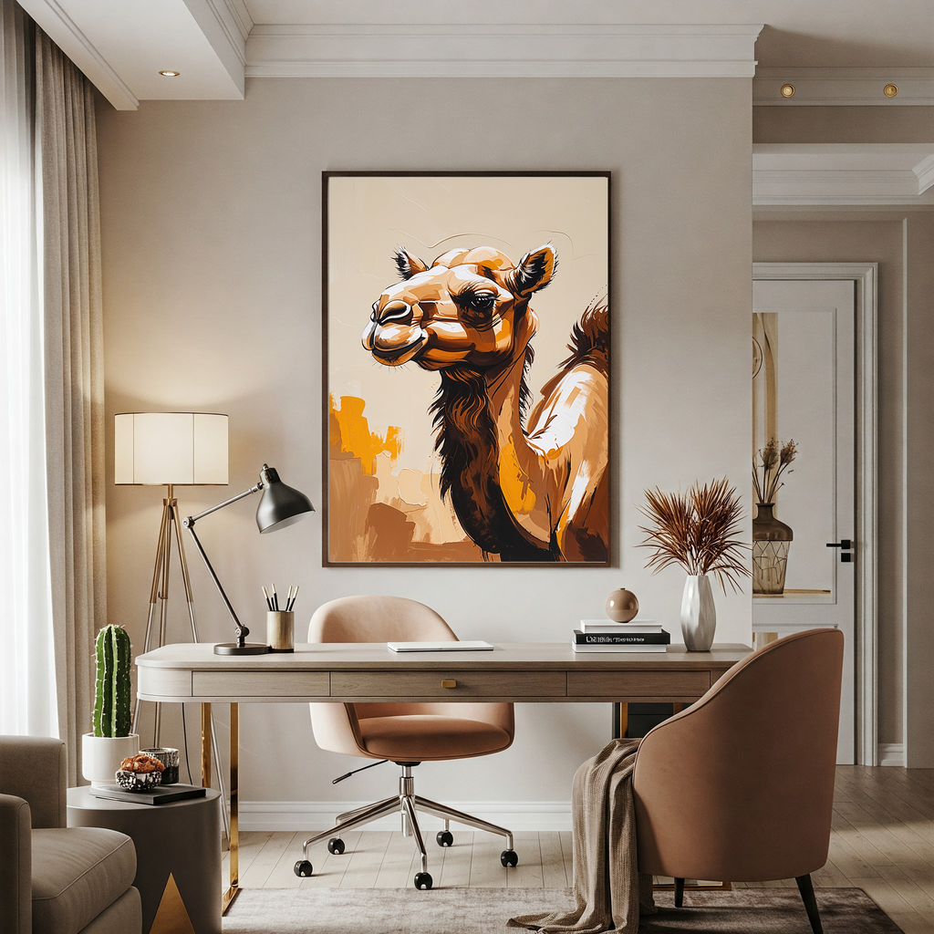 Abstract Camel Wall Art | Digital Download