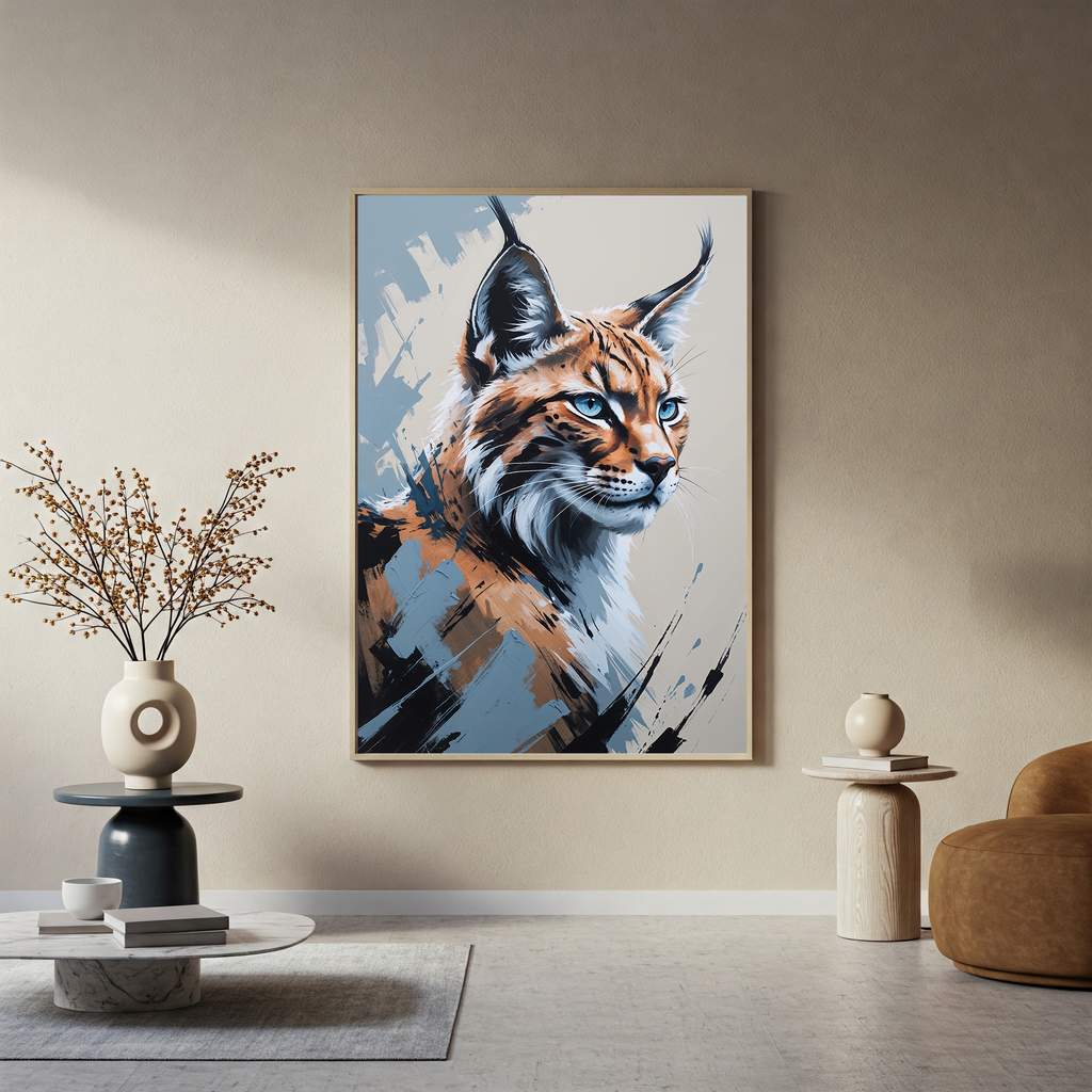 Abstract Lynx Wall Art | Digital Download