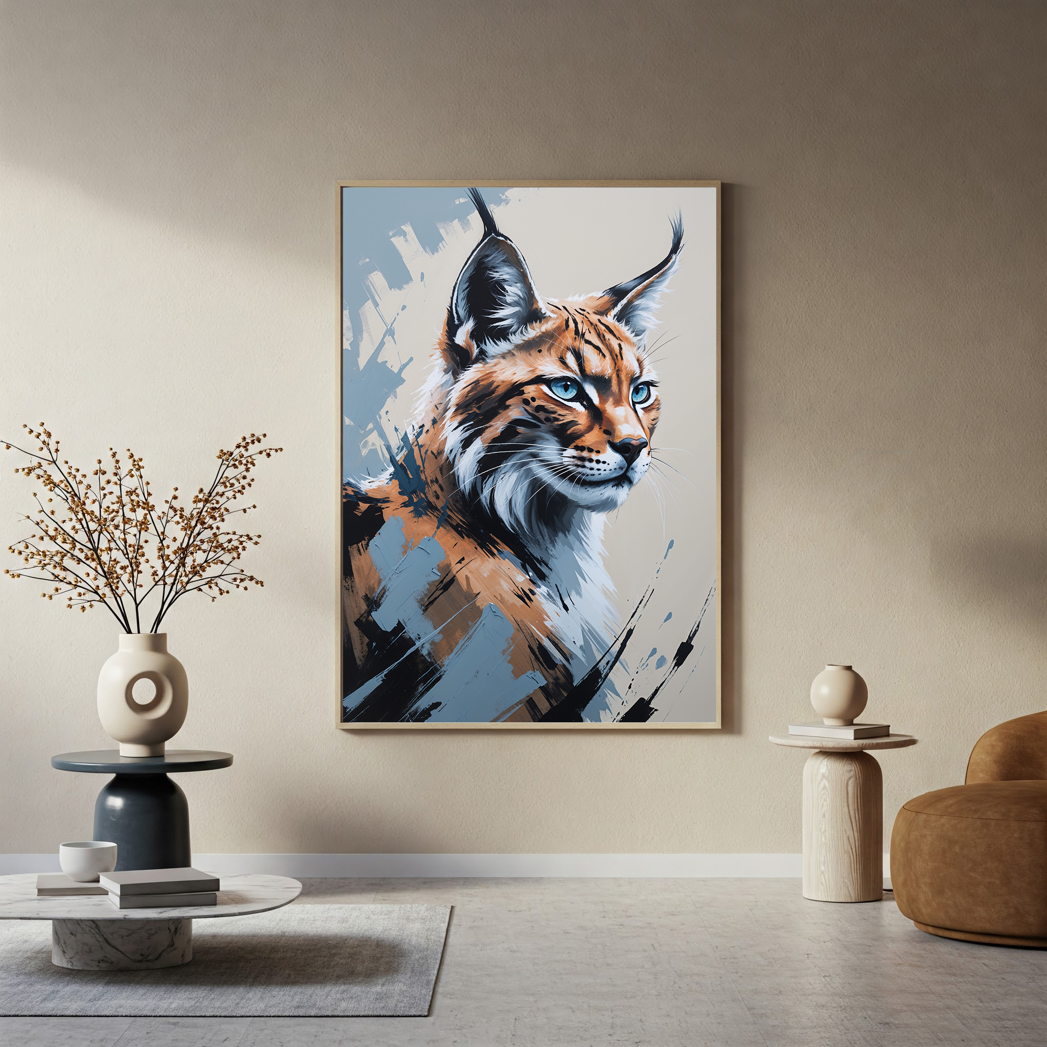 Abstract Lynx Wall Art | Digital Download