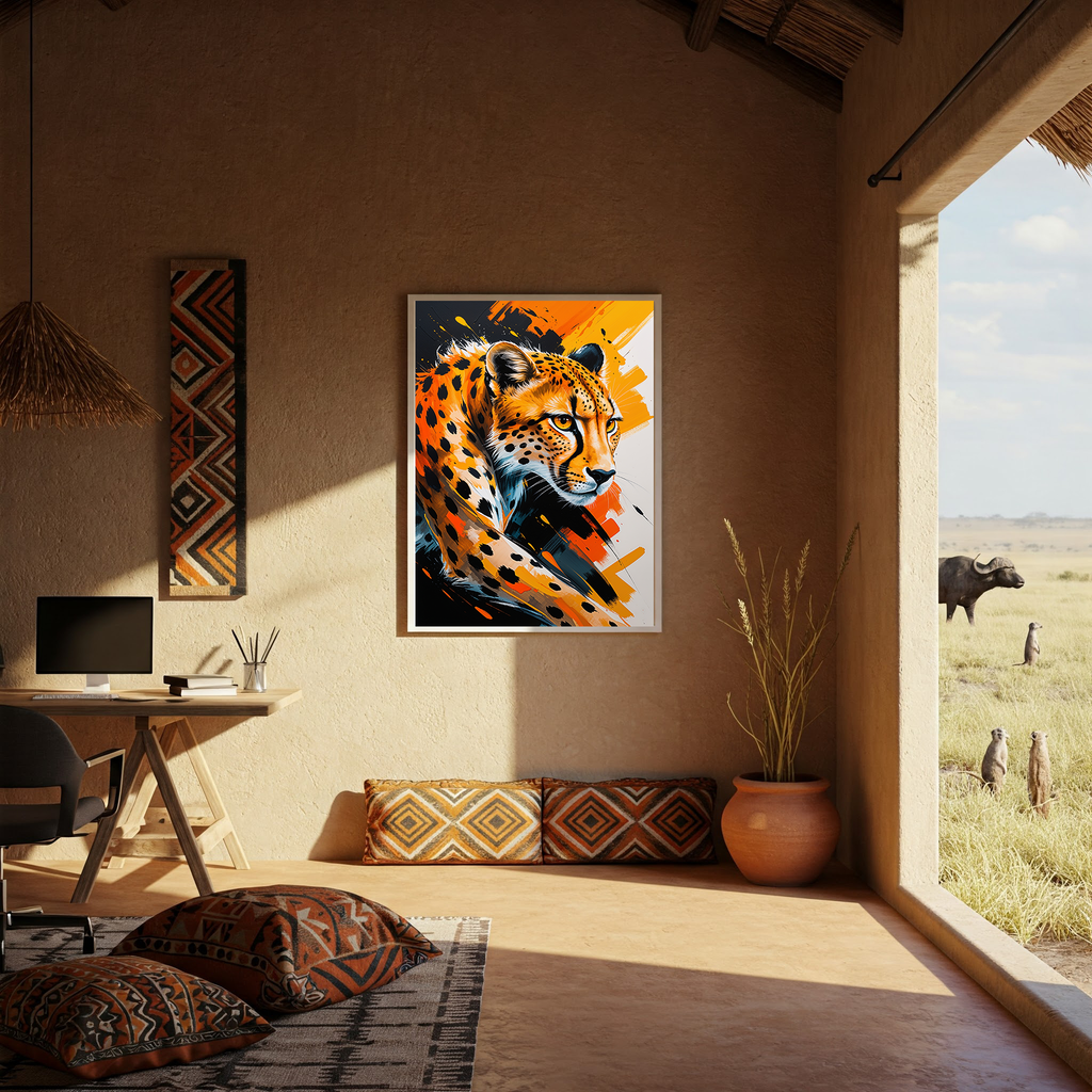 Abstract Cheetah Wall Art II | Digital Download