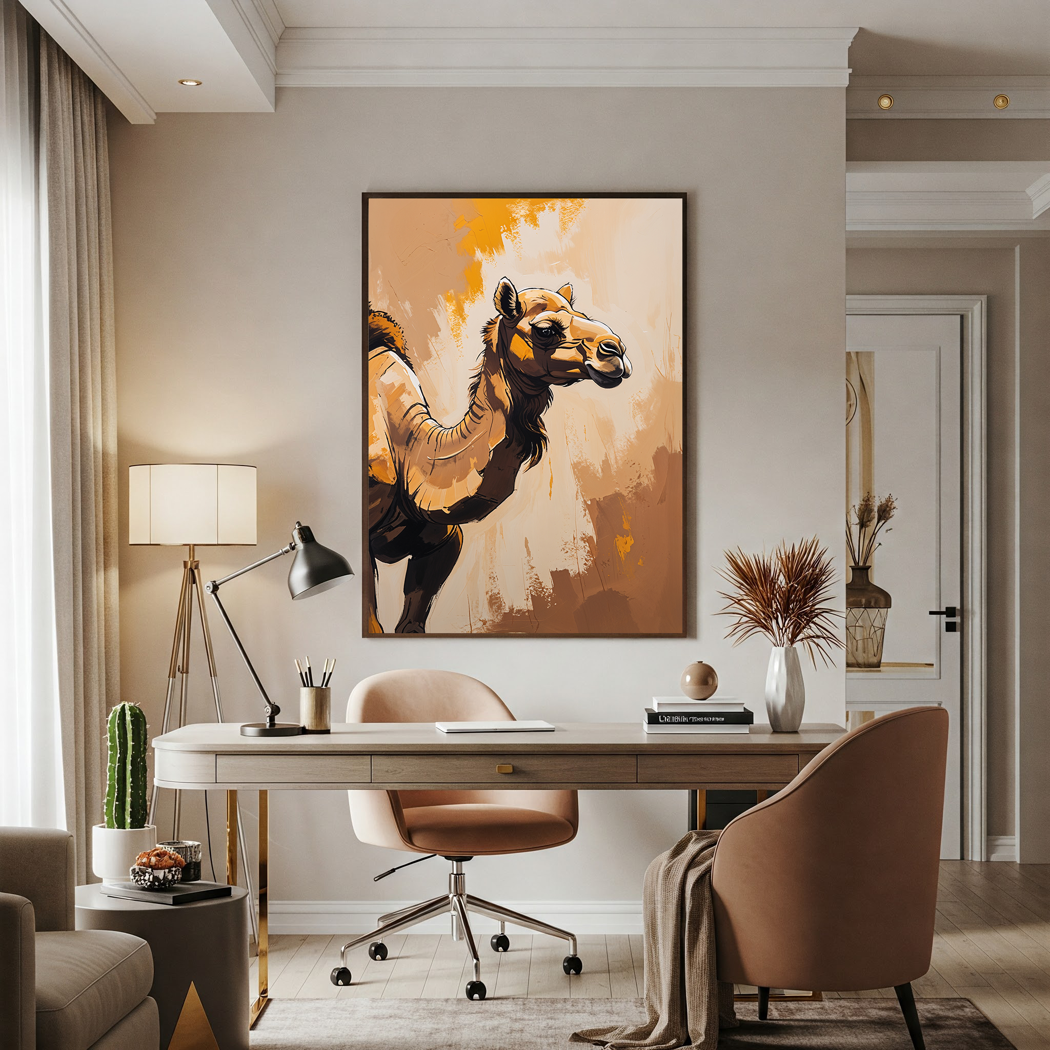 Abstract Camel Wall Art II | Digital Download