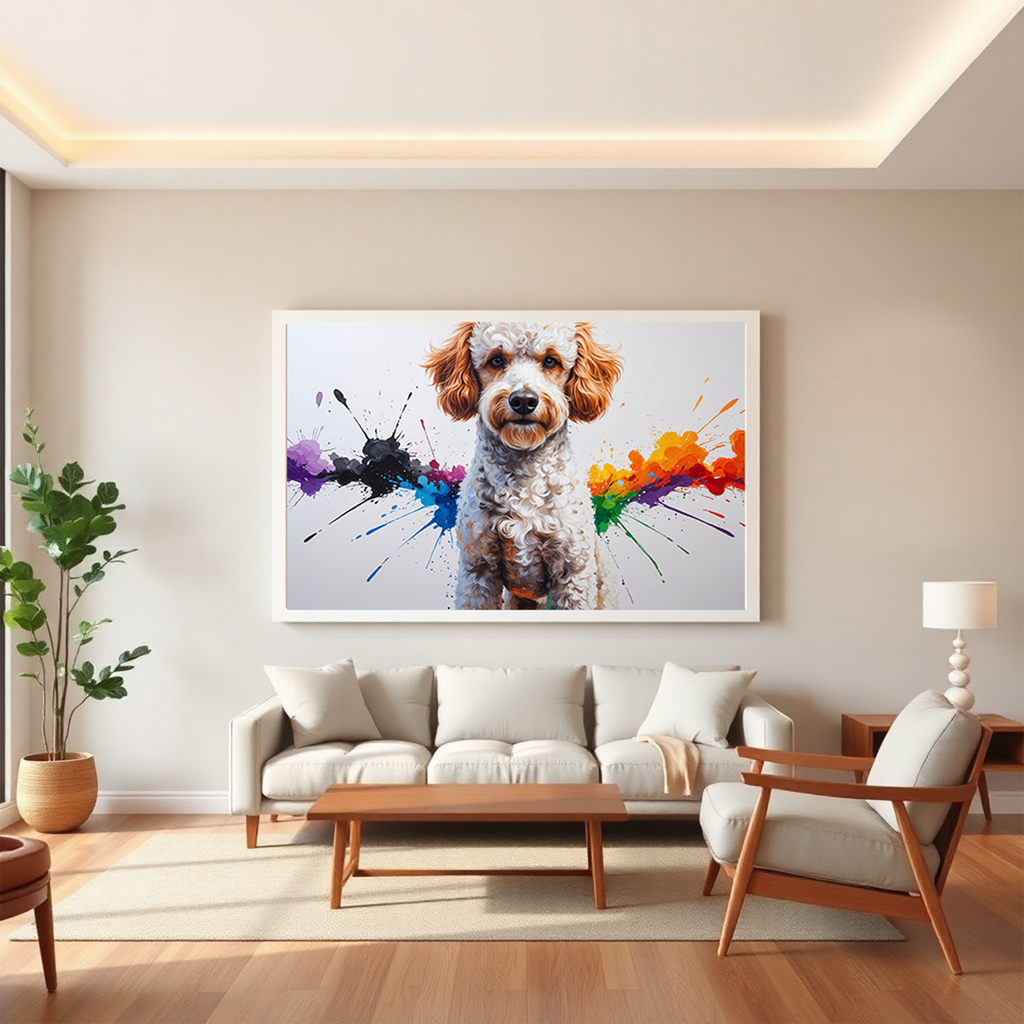 Colorful Poodle Art | Digital Download Print