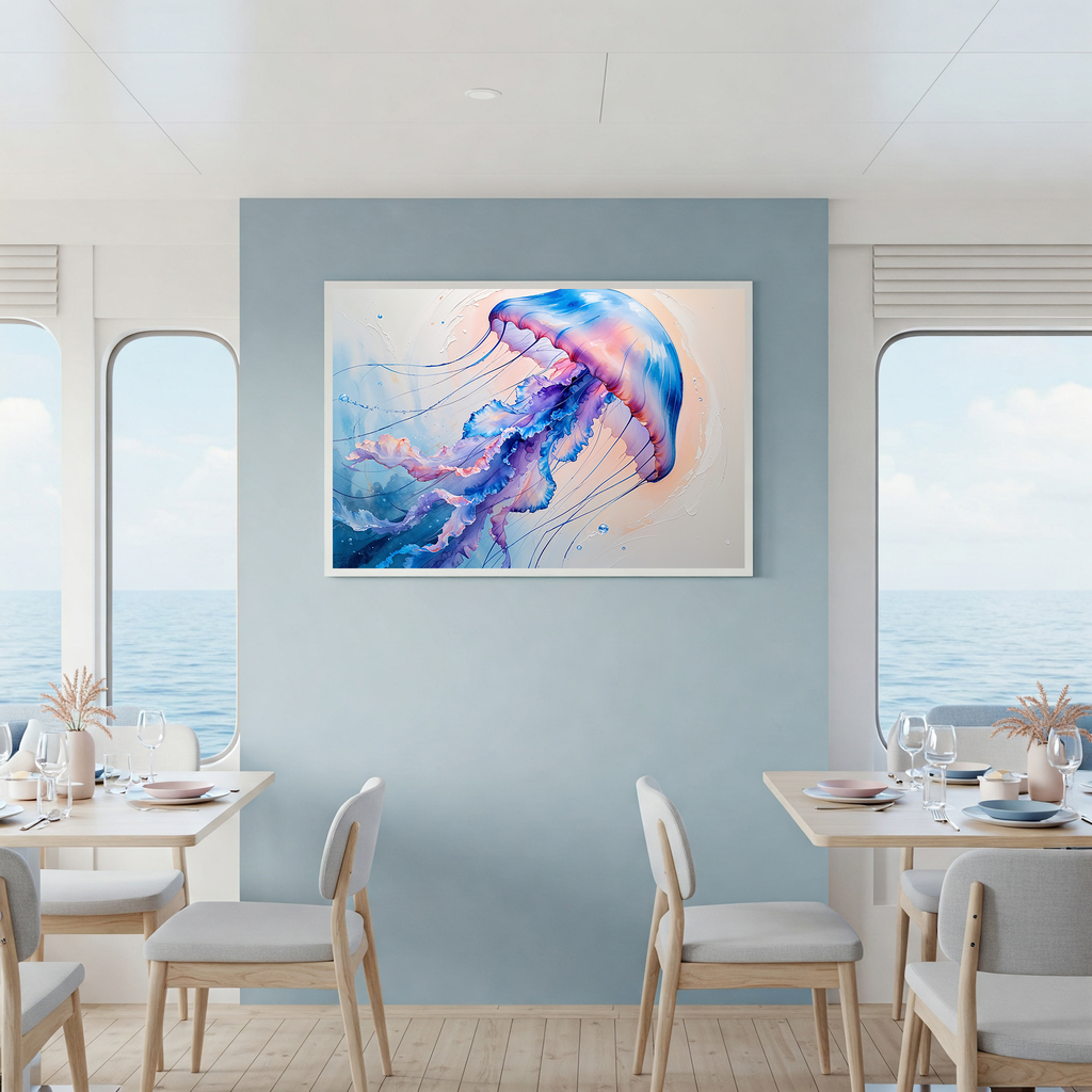 Abstract Jellyfish II Art Print | Digital Download